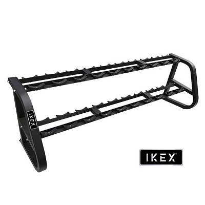 Ikex Soporte mancuernas de goma 10 pares  2 nivele
