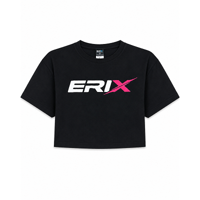 Crop Top Oversize ERIX Negro