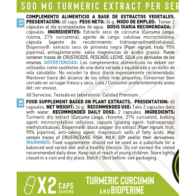 Turmeric Curcumin con BioPerine® 60 Caps