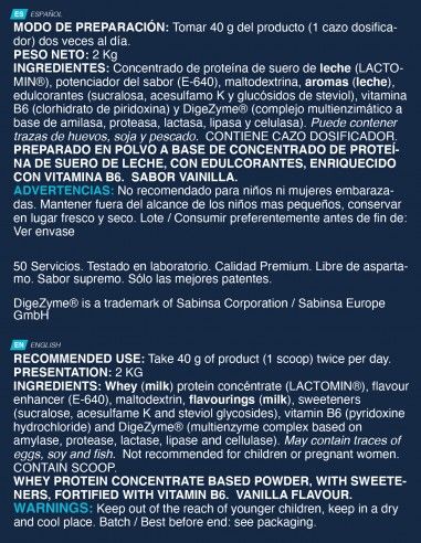 WHEY PLUS 2 KG VAINILLA