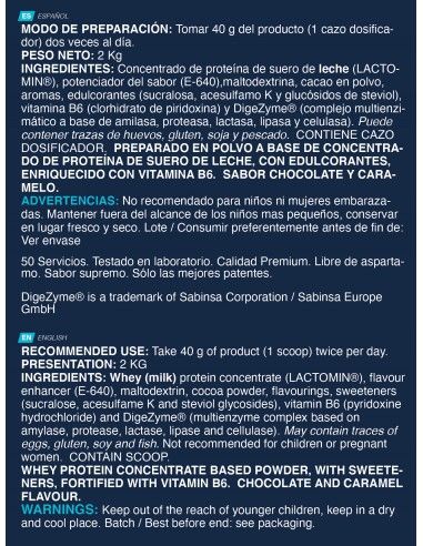 WHEY PLUS 2 KG CHOCOLATE CARAMELO