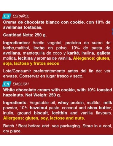 CREMA PROTEICA USA COOKIES 250 GR