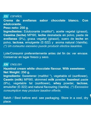 CREMA PROTEICA NUTWHITE 250 GR