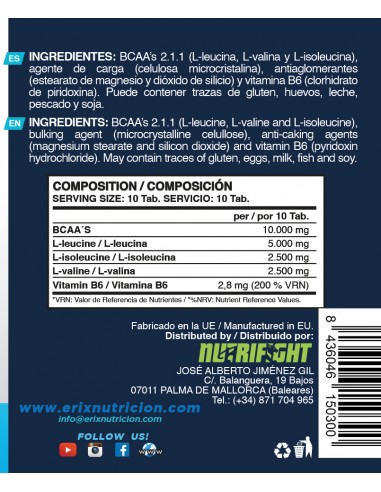 BCAA´S 2.1.1 (200 Comprimidos)