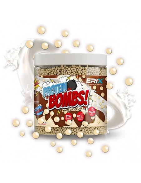BOMBS protein Chocolate Blanco - Erix Nutrición