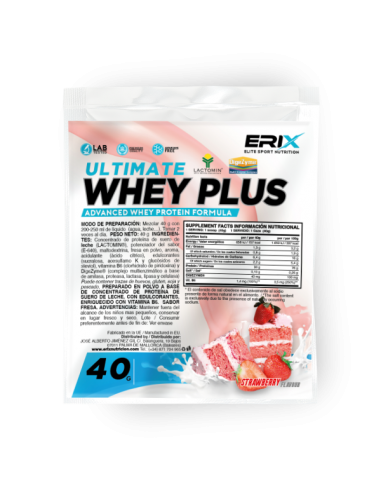 Whey Plus Ultimate 1 x 40 gr. Fresa