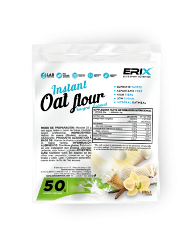 Harina de avena de 1 x 50 Gr. VAINILLA