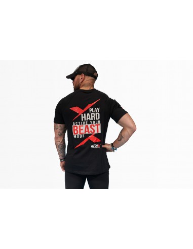 Camiseta "PLAY HARD ACTIVE" Negra -...
