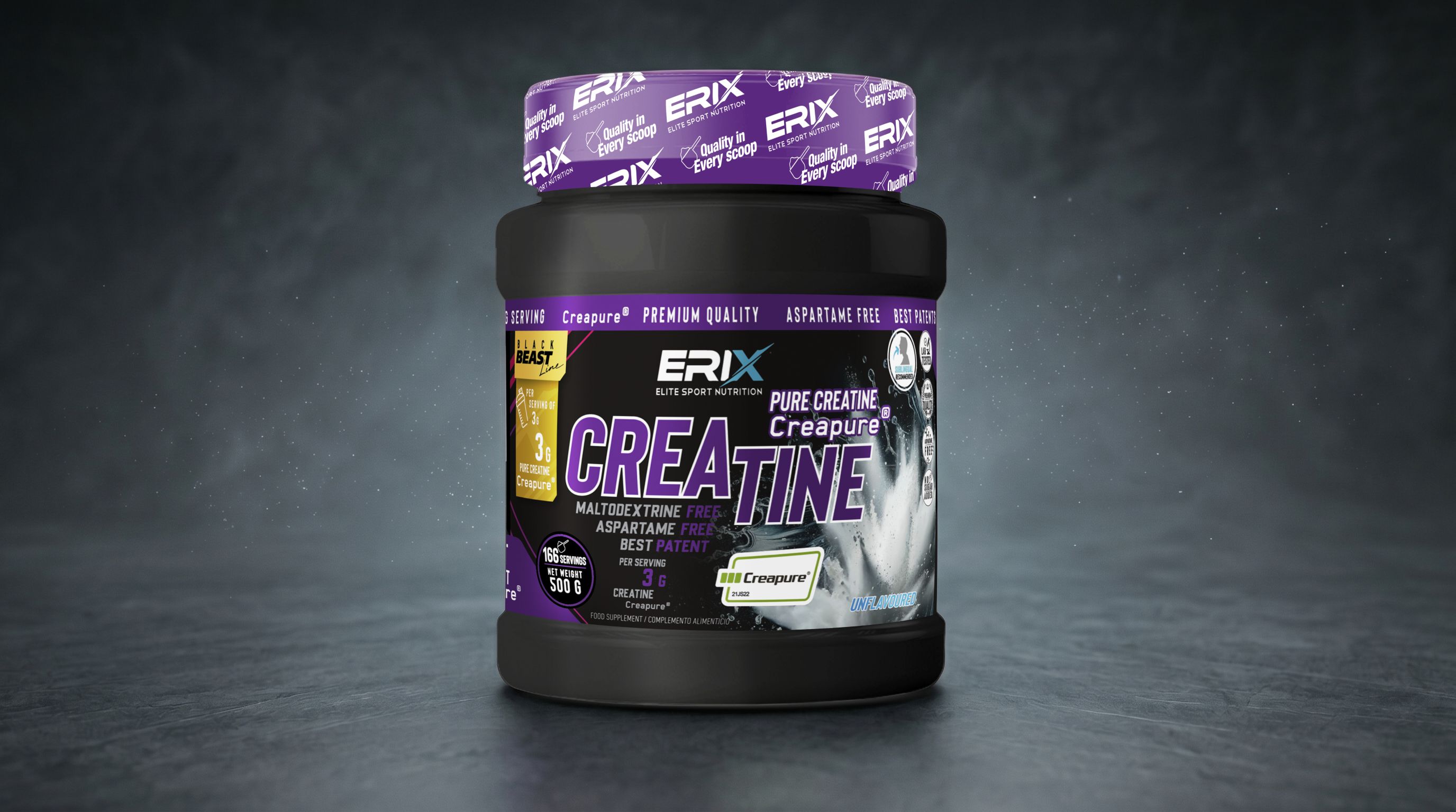 Banner Creatina Micronizada Creapure® 500 G