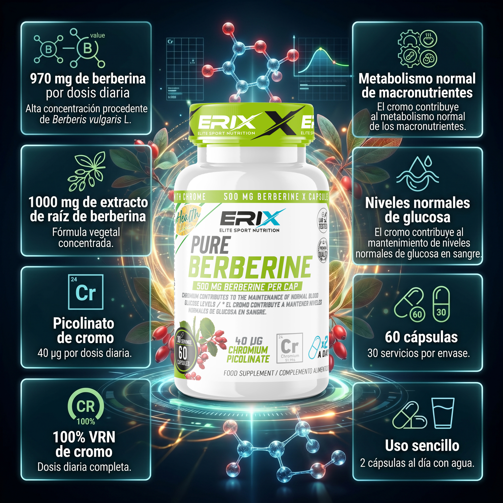 Beneficios Pure Berberine