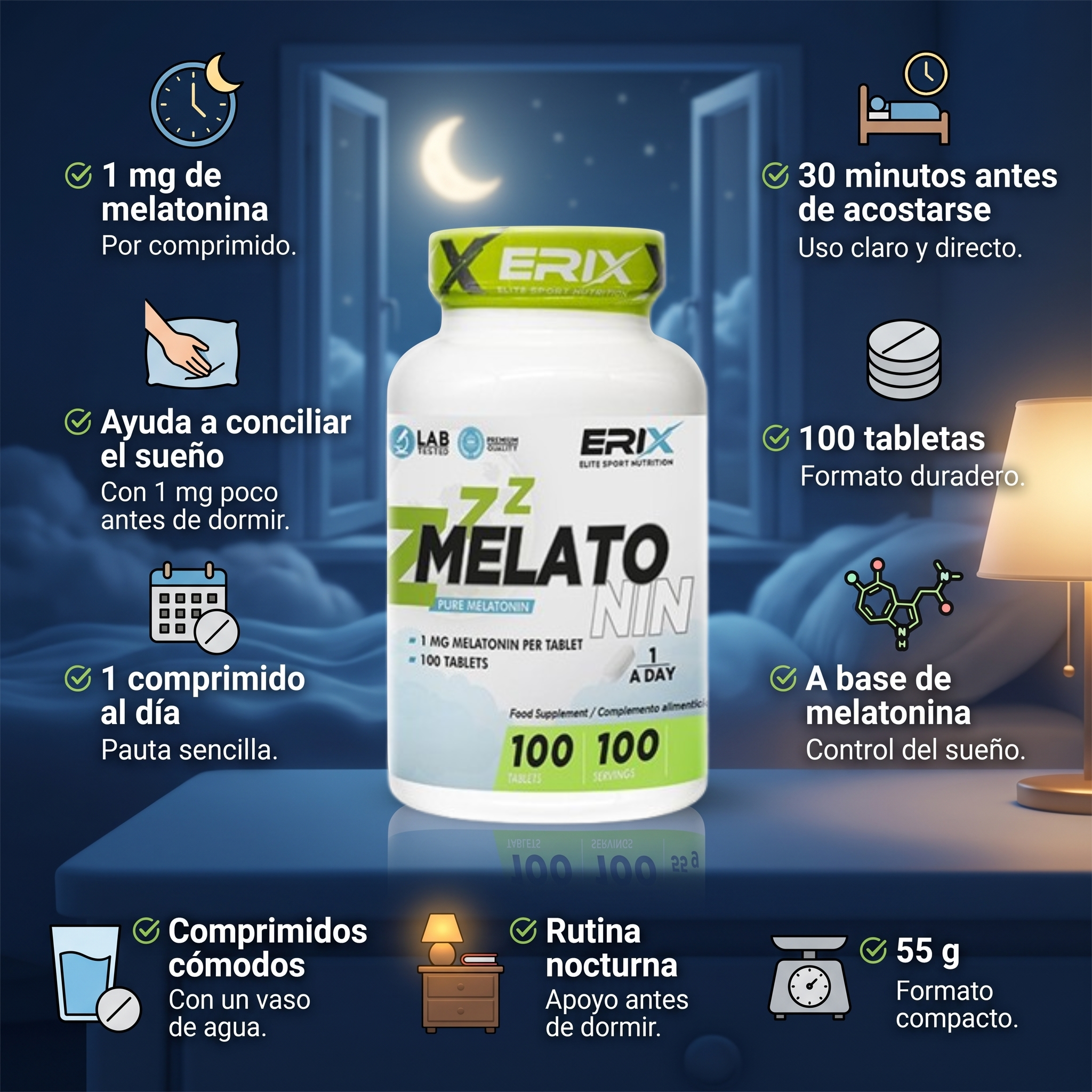 Beneficios Melatonina 1 MG
