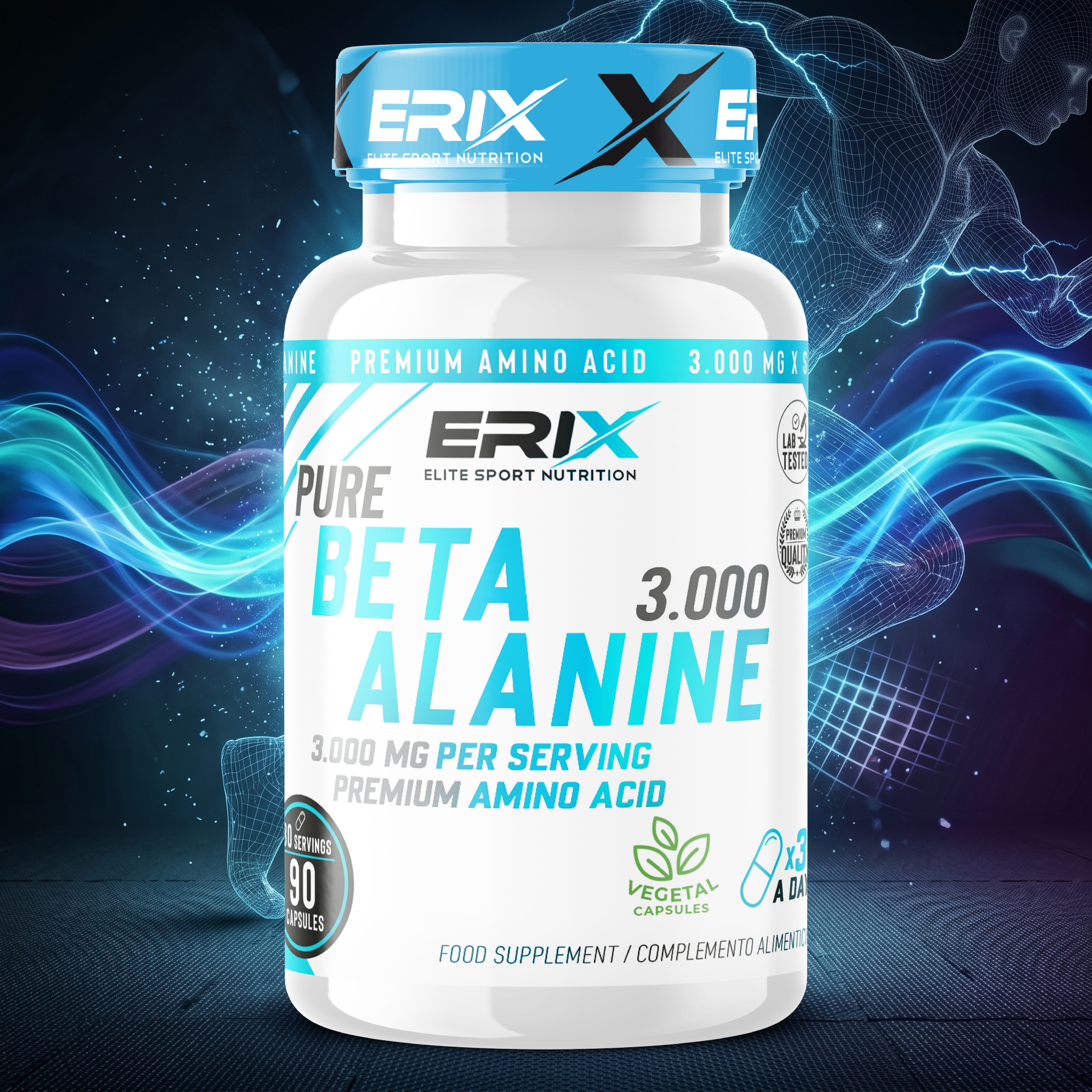 Presentación Beta Alanine 90 cápsulas