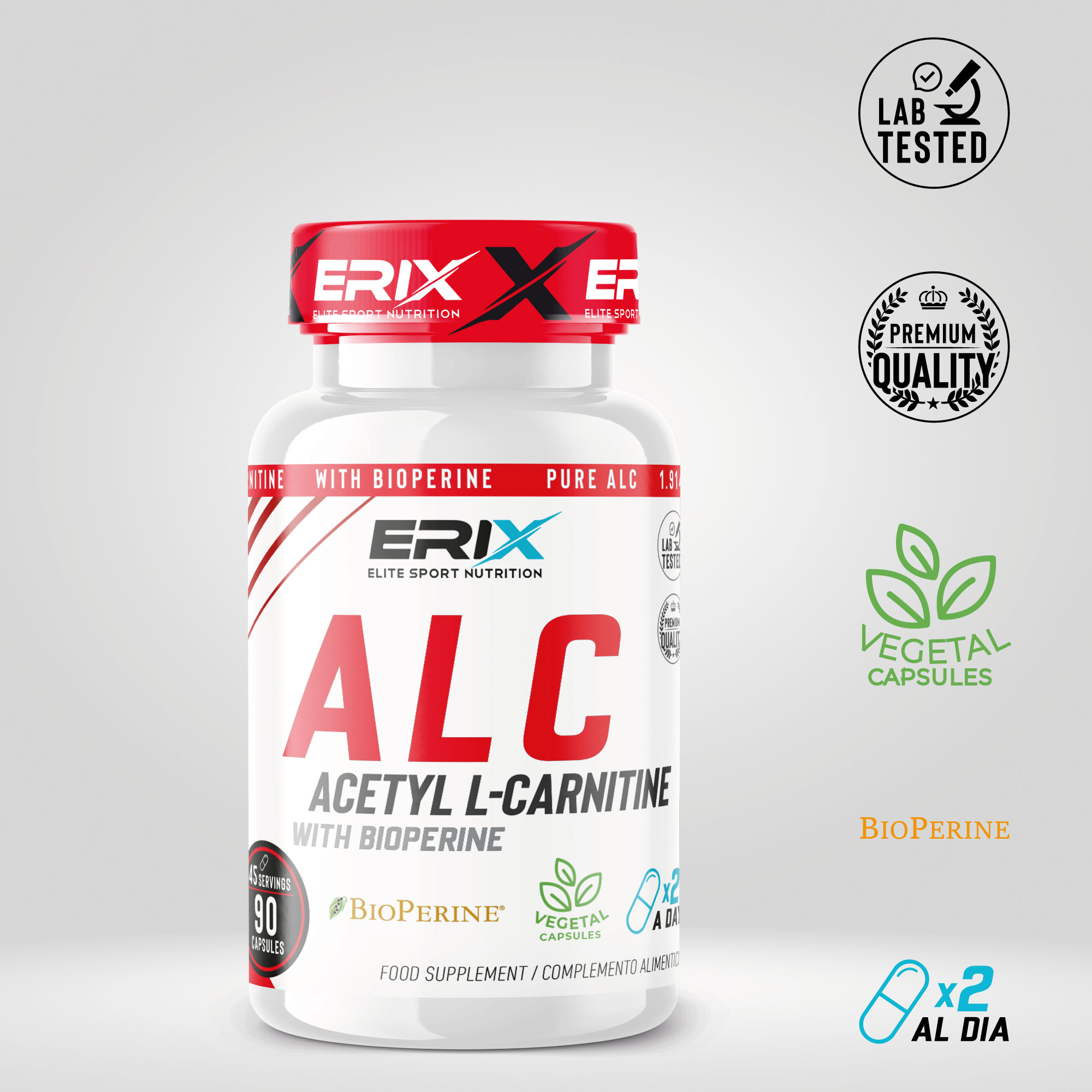 ALC Acetil L-Carnitina 90 Caps