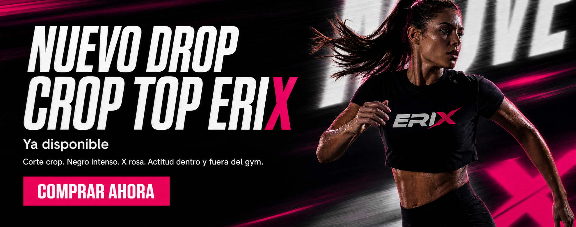 Crop Top Oversize Erix Negro