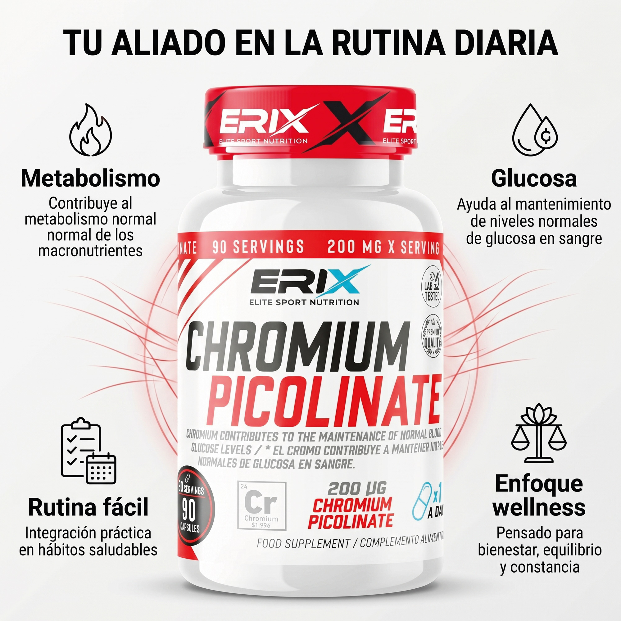Picolinato Cromo Rutina